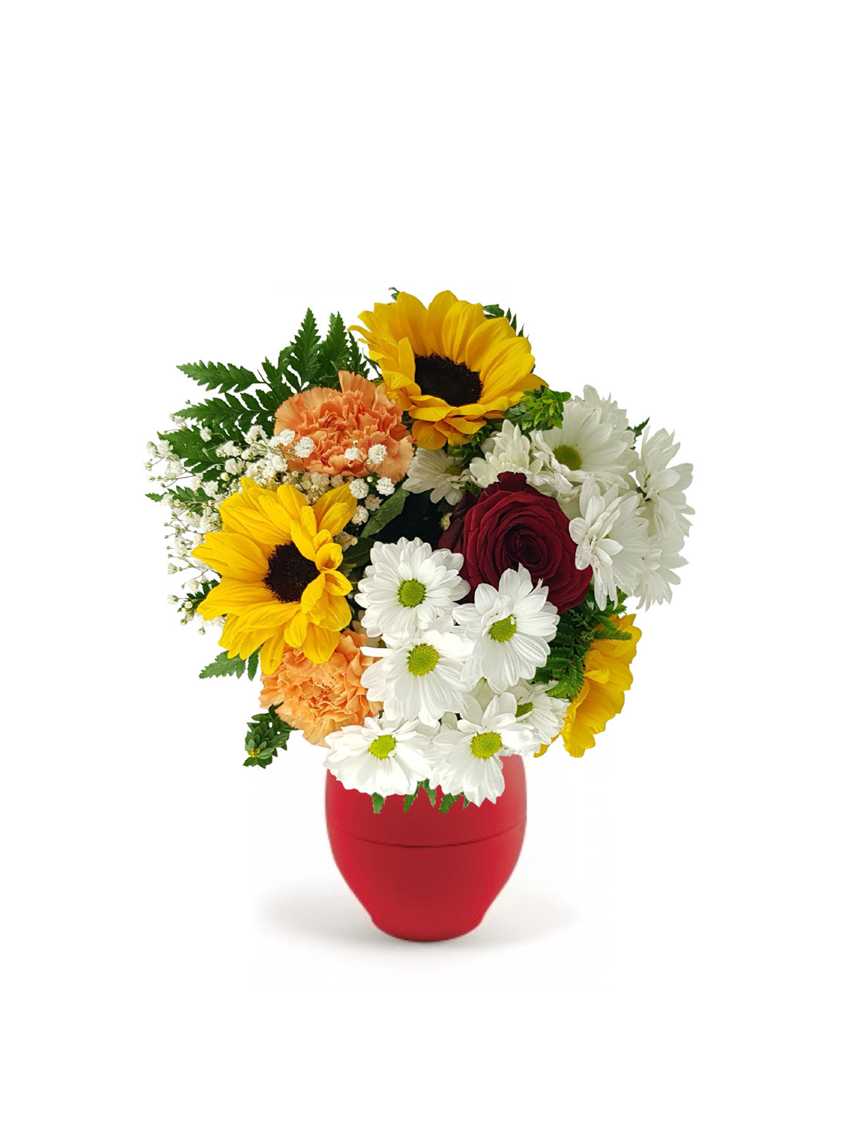 Bouquet Girasoli, Gerbere e Garofani